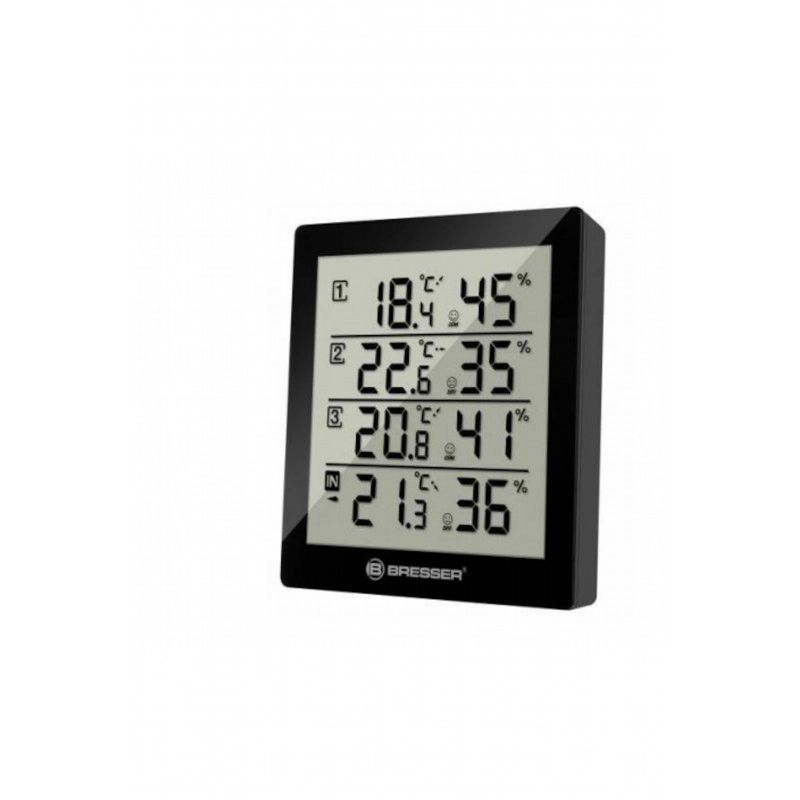 Station Météo Bresser Thermo Hygro Temeo Quadro Noir - noir 7000020CM3000_0