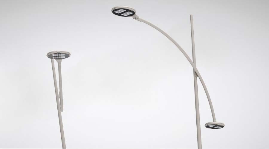 Vesta domino pole - poteau d’éclairage urbain - gmr enlights - en acier conique sans soudure visible_0