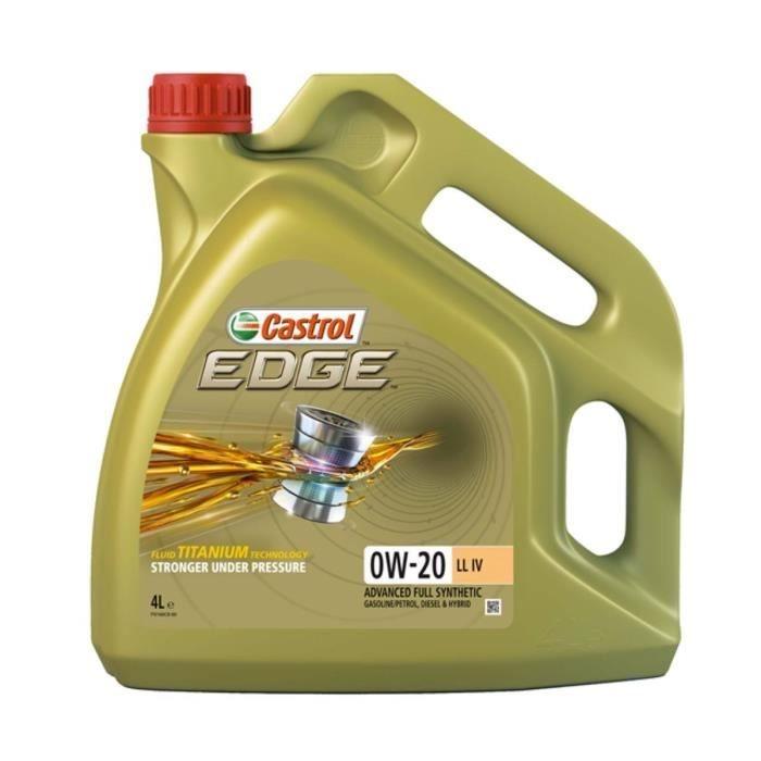 Castrol Huile moteur EDGE 0W-20 LL IV 4L - Protection optimale et réduction des frictions_0