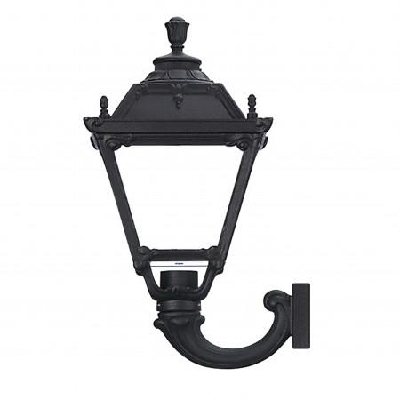Applique extérieure City Indura IP55 - résine noire, E27, 70W max, hauteur 650 mm_0