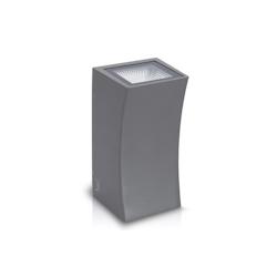 Applique murale extérieure Lampe LED 2x7W 6000K Blanc froid IP65 ASLO - argenté 5604612687892_0