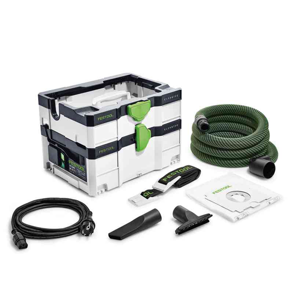 ASPIRATEUR FESTOOL CTL SYS FORMAT SYSTAINER 1000 W AVEC SAC DE 3.5 L POUSSIÈRES CLASSE L