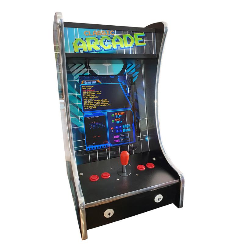 Bartop borne arcade jeux 412 games - bois MDF - écran 19 pouces - ref: 86300000_0