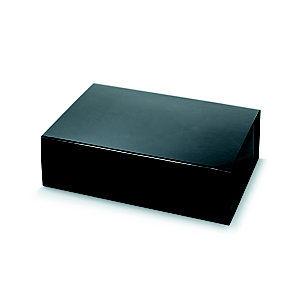Boîte cadeau carton fermeture aimantée L.33 x l.23 x H.10 cm - Noir brillant_0