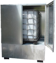 Boxe de stockage pour fûts acier galvanisé version haute_0