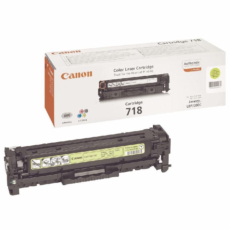 CANON TONER ORIGINAL 718 J (2659B002) - COULEUR: JAUNE