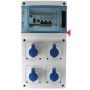 Armoire électrique de chantier EUR'HOM - conforme NF C 15 100, IP65 IK07, avec arrêt d'urgence et protections MONO_0