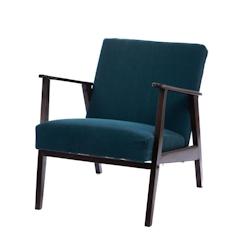 Fauteuil William en   bleu -  Autre Tissu Amadeus 80x65 cm - bleu 3520071914718_0