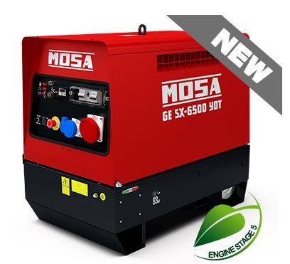 Ge SX-6500 YDT Groupe électrogène diesel YANMAR L 100 V - 50 Hz - 6.5 kVA triphasé / 3.5 kVA monophasé - Réservoir 23L_0