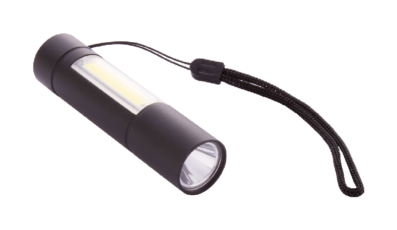 Lampe de poche rechargeable en aluminium - LED haute puissance et lumière COB - USB intégré_0
