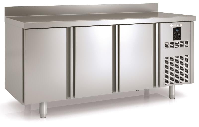 Meuble réfrigéré adossé positif - 3 portes pleines - HMRG-200 - 700 mm - Température -2°C à +8°C_0