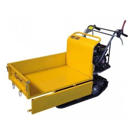 Mini dumper chenilles 300kg – 6,5ch - Brouette transporteur avec benne à ridelles - Marque Lumag_0