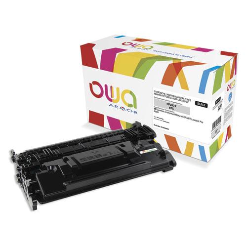Toner remanufacturé OWA noir CF287X - compatible HP LaserJet PRO et ENTERPRISE - haute capacité 18 000 pages_0