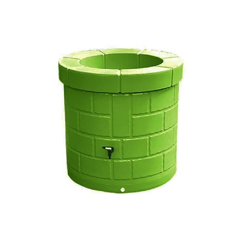 PLAST'UP ROTOMOULAGE Puits récupérateur d'eau de pluie 340l - VERT - vert 0669014881533_0