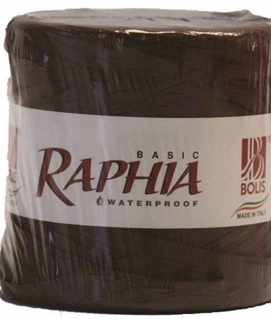 RAPHIA BASIC CHOCOLAT 200 M X 13 MM