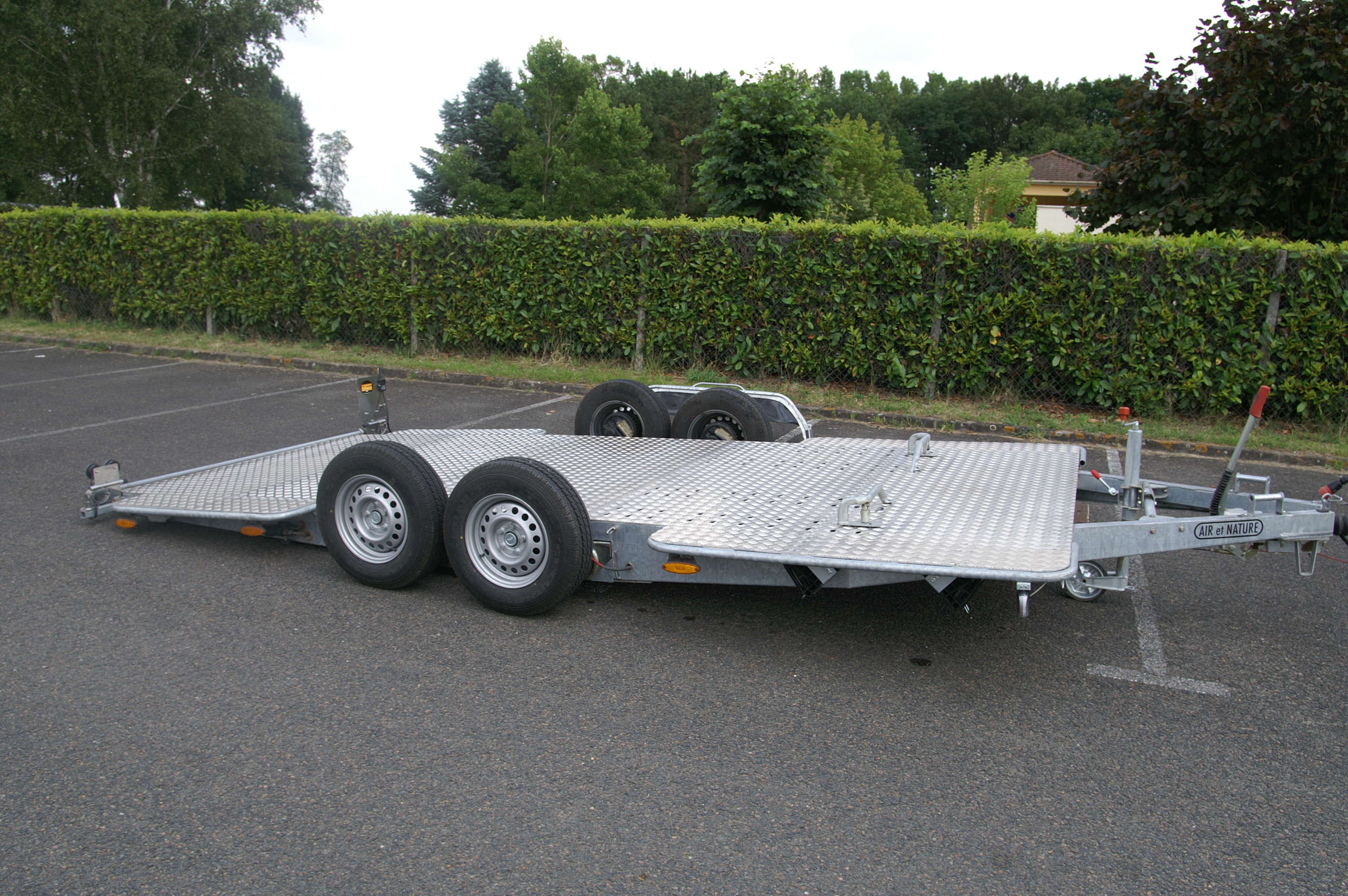 remorque porte voiture bâché