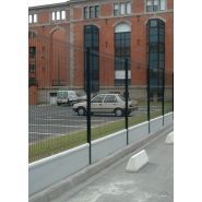 Rousseau - Plaque de soubassement béton pour grillages Wunschel - longueur 250 cm, lisse ou ½ chaperonnée_0