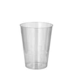 Starpak Gobelets, PS 0,2 l Ø 7,5 cm · 9,7 cm transparent (1000 unités) PAPSTAR - transparent matière synthétique 12162_0