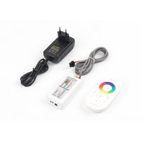 Télécommande + contrôleur tactile radio pour spots LED RGB IP68 - 7 couleurs - 3 modes - portée 20m_0