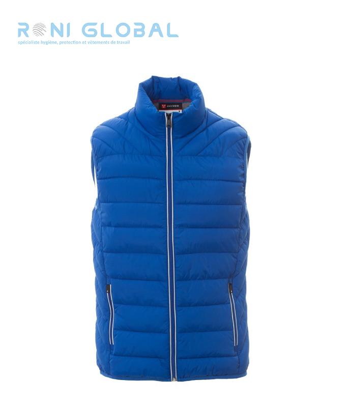 DOUDOUNE / GILET DE TRAVAIL HOMME IMPERMÉABLE, ANTI-FROID, COUPE DROITE EN NYLON MATELASSÉ EN POLYESTER ET 2 POCHES - TIME PAYPER_0