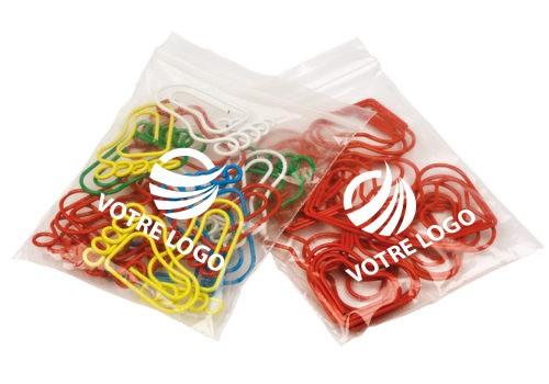 20 trombones en sachet publicitaire - formes œil, os, cœur, poumons ou pied_0