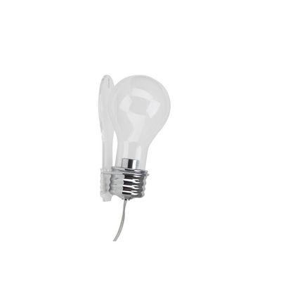 APPLIQUE LAMPE À POSER FORME AMPOULE EVERGREEN 1X13W E14 TRANSPARENT - BRILLIANT - 92852_00_0
