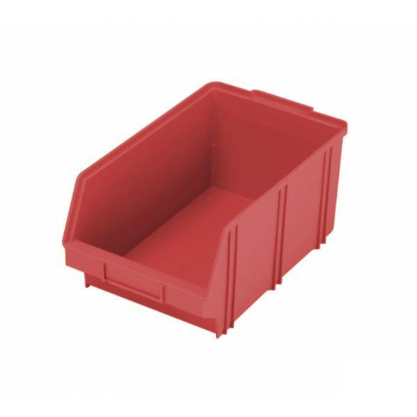 Bac à bec éco - largeur 355 mm - Rouge - robuste et gerbable - Marque Rolléco_0