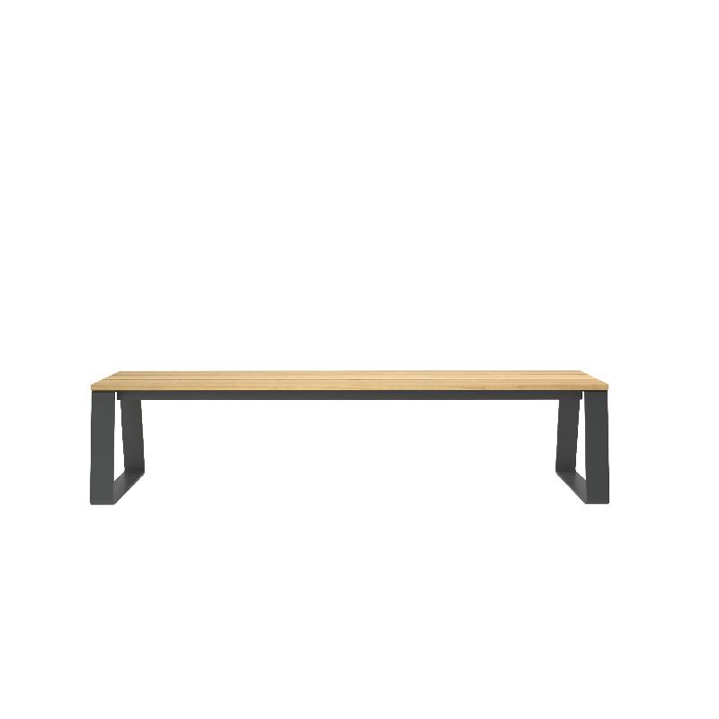 Banquette Havane 1800 mm en Robinier et pieds fonte_0