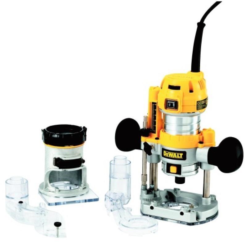 Défonceuse et affleureuse DEWALT d26204k 8 mm 900 w