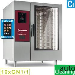 Four mixte électrique - vapeur directe/convection - 10 niveaux GN 1/1 avec cleaning - SDET/XC-10_0