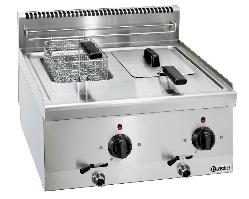 Friteuse BARTSCHER B600 - 2x6L - Acier inoxydable - 6,6 kW - Dimensions 600x600x290 mm_0