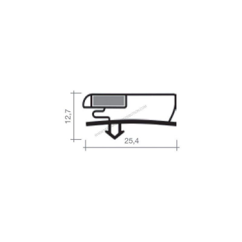 Joint JCA169N - Noir - Sur mesure pour chambre froide, portes isothermes et laboratoires_0