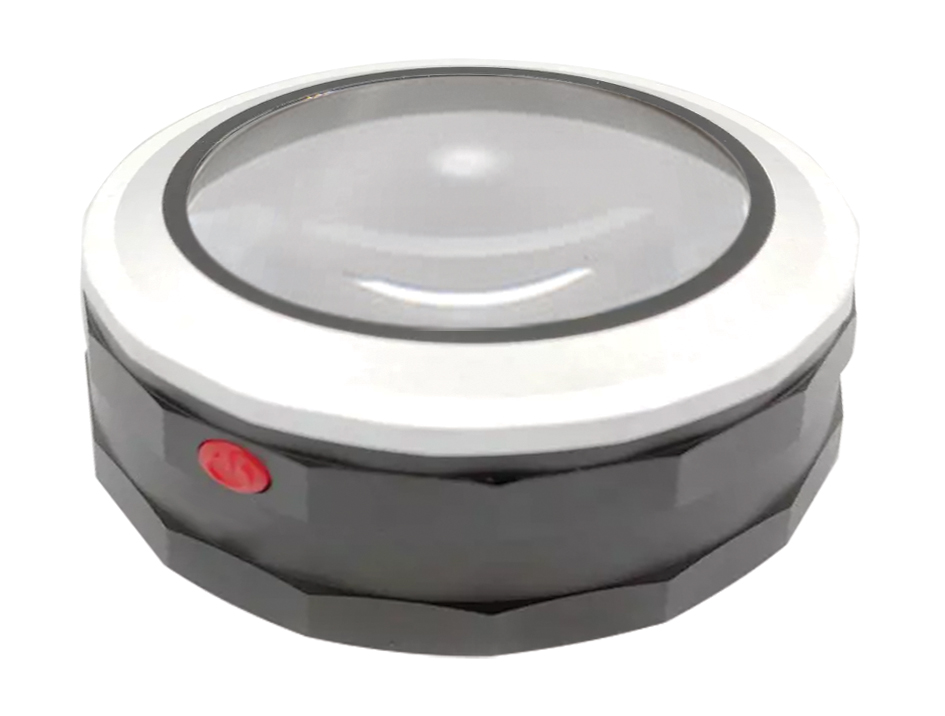 Loupe d'expertise éclairante 5X Ø70 mm - 3 LEDs réglables - À poser - Rechargeable USB - Réf 9154SC_0
