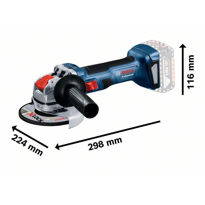 Meuleuse 125 mm gwx 18v-7 solo l-boxx - BOSCH | 0 601 9H9 102_0