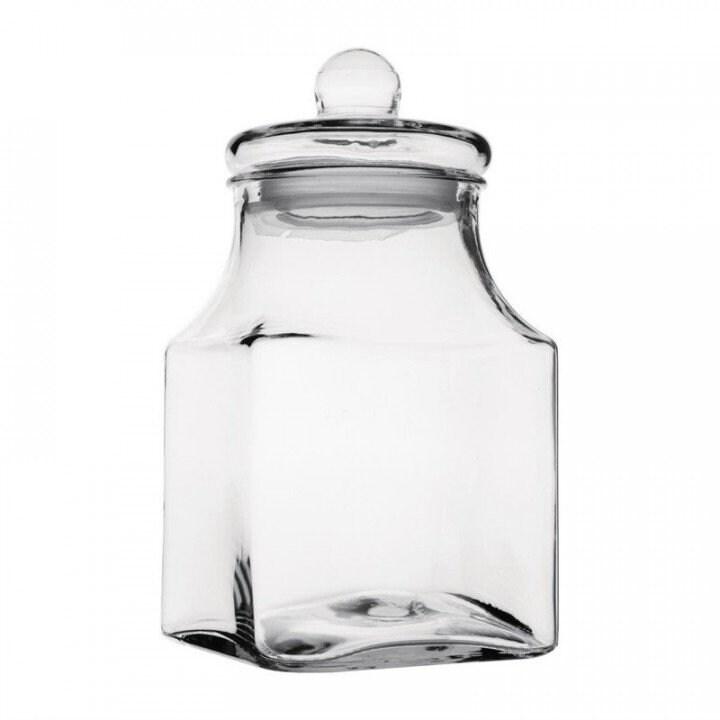 Olympia Bocal à biscuits carré en verre (L)155 x (P)155 x (H)223 mm - 3701188098038_0