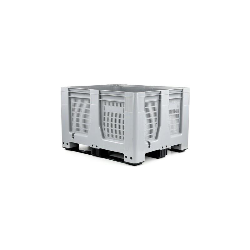 Palox plastique ajouré Schoeller Allibert - 3 semelles - HDPE - Maxilog - 610 litres - 4429600502_0