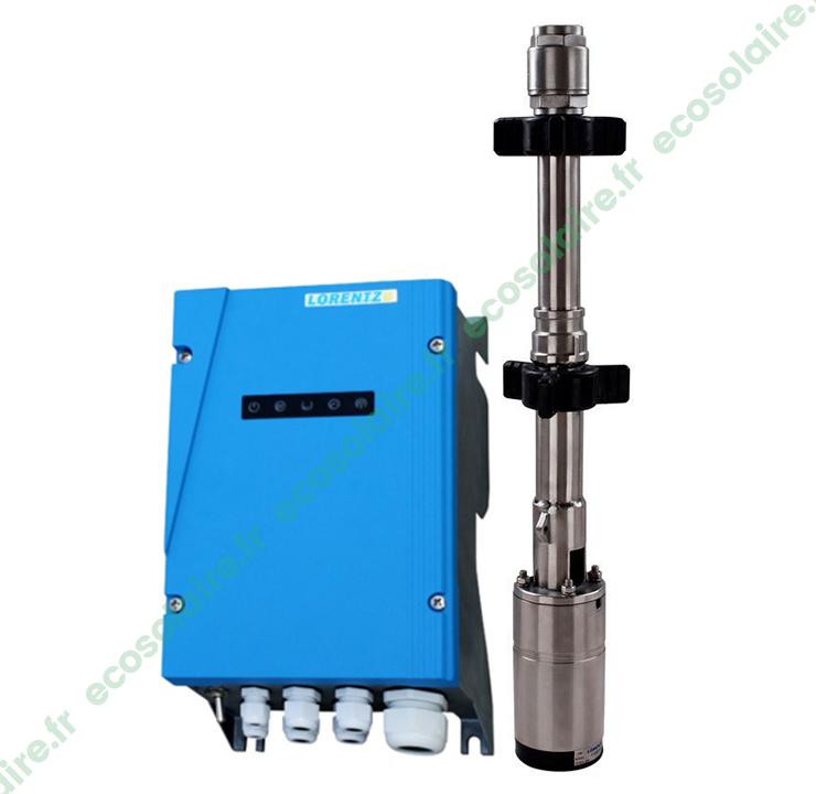 Pompe immergée solaire hélicoïdale Lorentz PS2-200 HR-07-X - Avec contrôleur et data module - Débit max 1,3 m3/h - Hauteur max 40 m_0