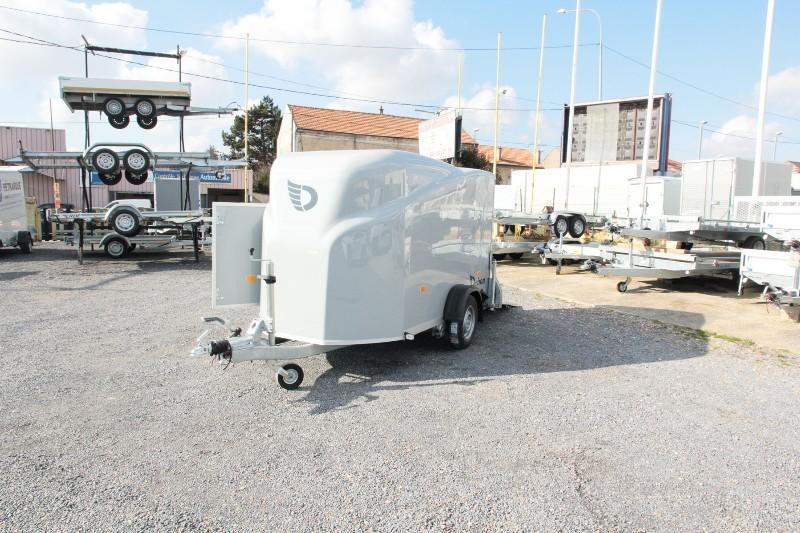 Remorque fermée - debon - cargo 1300 p2 gris clair_0