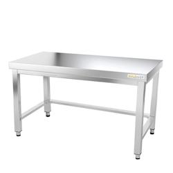 Table de travail en inox soubassement 1600 x 600 mm avec renfort PREMIUM / GOLDINOX - inox 3701770803392_0