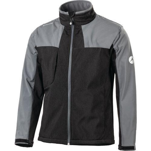 VESTE EN SOFTSHELL AVERY COLORIS NOIR-GRIS TAILLE 3XL - ALBATROS
