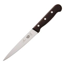 Victorinox Couteau inox à filet (L)160 mm, manche en bois noir - inox C610_0