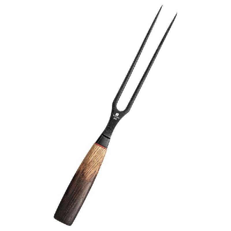 XinZuo - Fourchette à viande en acier inoxydable 15 cm - Série X06 Mo - fabriquée en acier damas 67 couches - multicolore multi-matériau X06-DRC_0