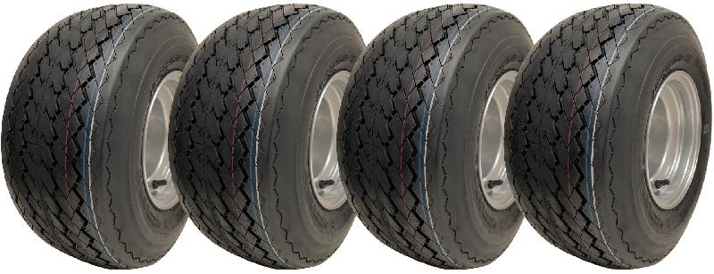 18x8.50-8 Chariot de golf Buggy Roues 4 plis Pneus herbe sur jantes Wanda P509 (Lot de 4)_0