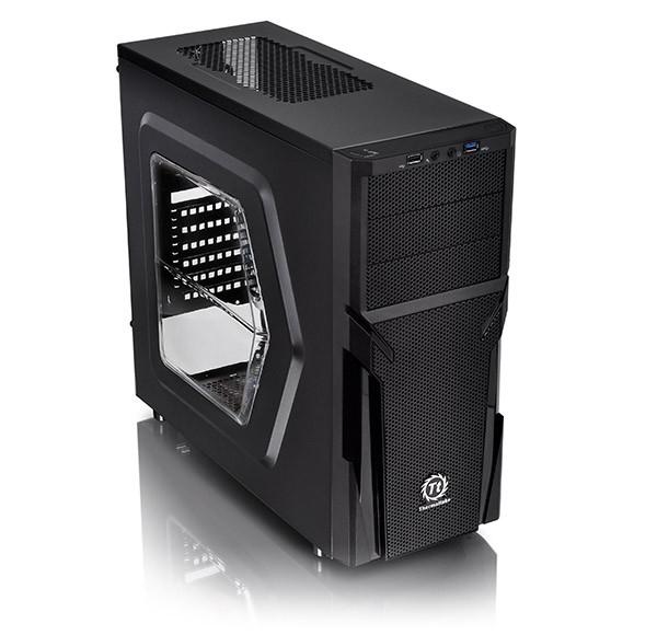 Thermaltake Versa H21 - Boîtier Midi-tour PC Noir (CA-1B2-00M1WN-00) avec vitre latérale et support ATX/Micro-ATX_0
