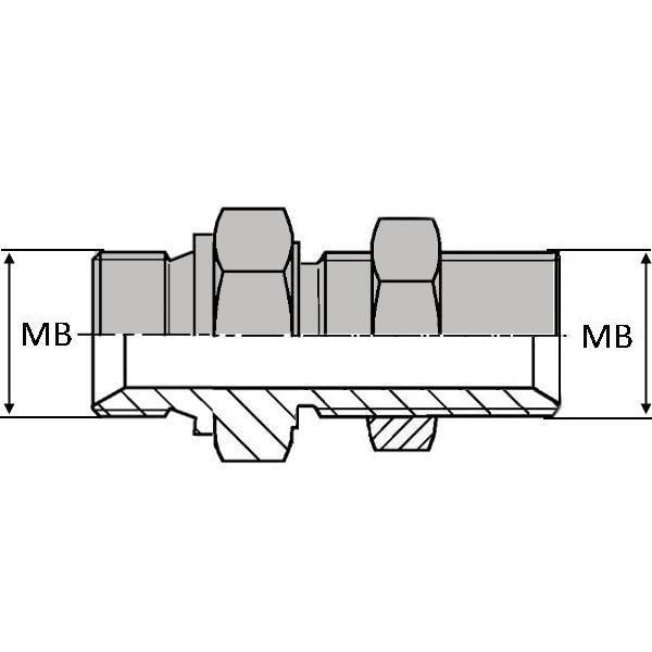 Adaptateur droit mâle BSP pour bague BS - UMBSPCT 1/8 CL - BUMCL00202 - Ø MB 1/8' (9.72mm)_0