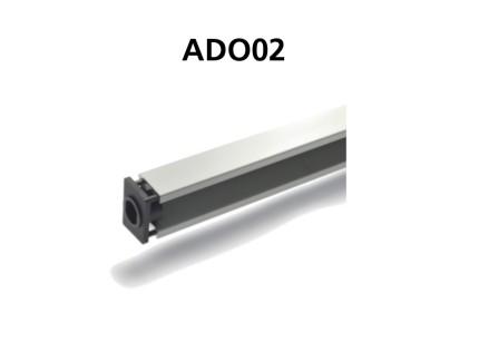 ADO02 - Crémaillères pour portails coulissants - Rail pour actionneur Dolfin, guidage et ancrage courroie 4m_0