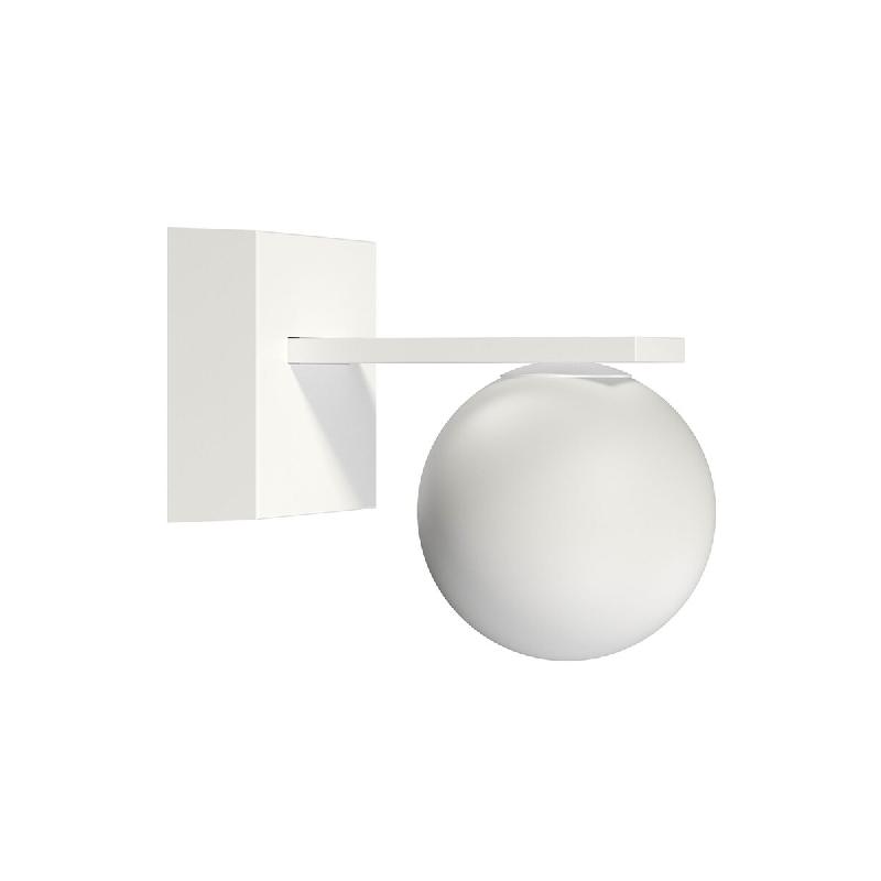 Applique Murale Led Extérieure 9W 3000K Blanc Mat - Projecteur Sphérique 360° Confort Visuel Élevé Irc > 90 - Design Signé Beneito & Faure - bla_0