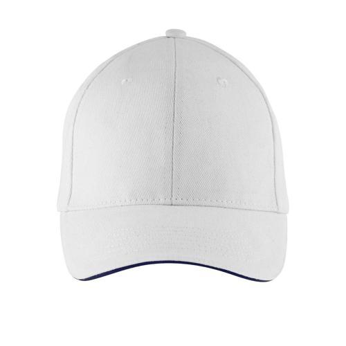CASQUETTE 6 PANNEAUX EN COTON BICOLORE
