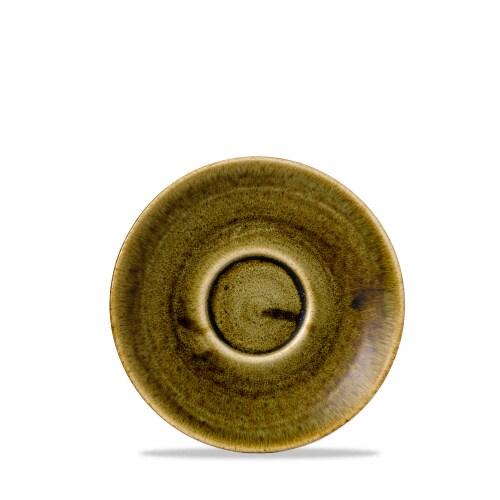 Churchill Soucoupe cappuccino Stonecast Plume Green - 156 mm - Finedine - PLGRCSS1_0