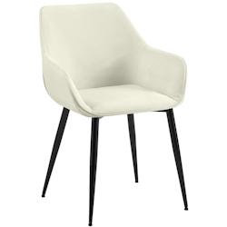 CLP Chaise de salle à manger Luena Crème/Tissu - beige textile 327422_0